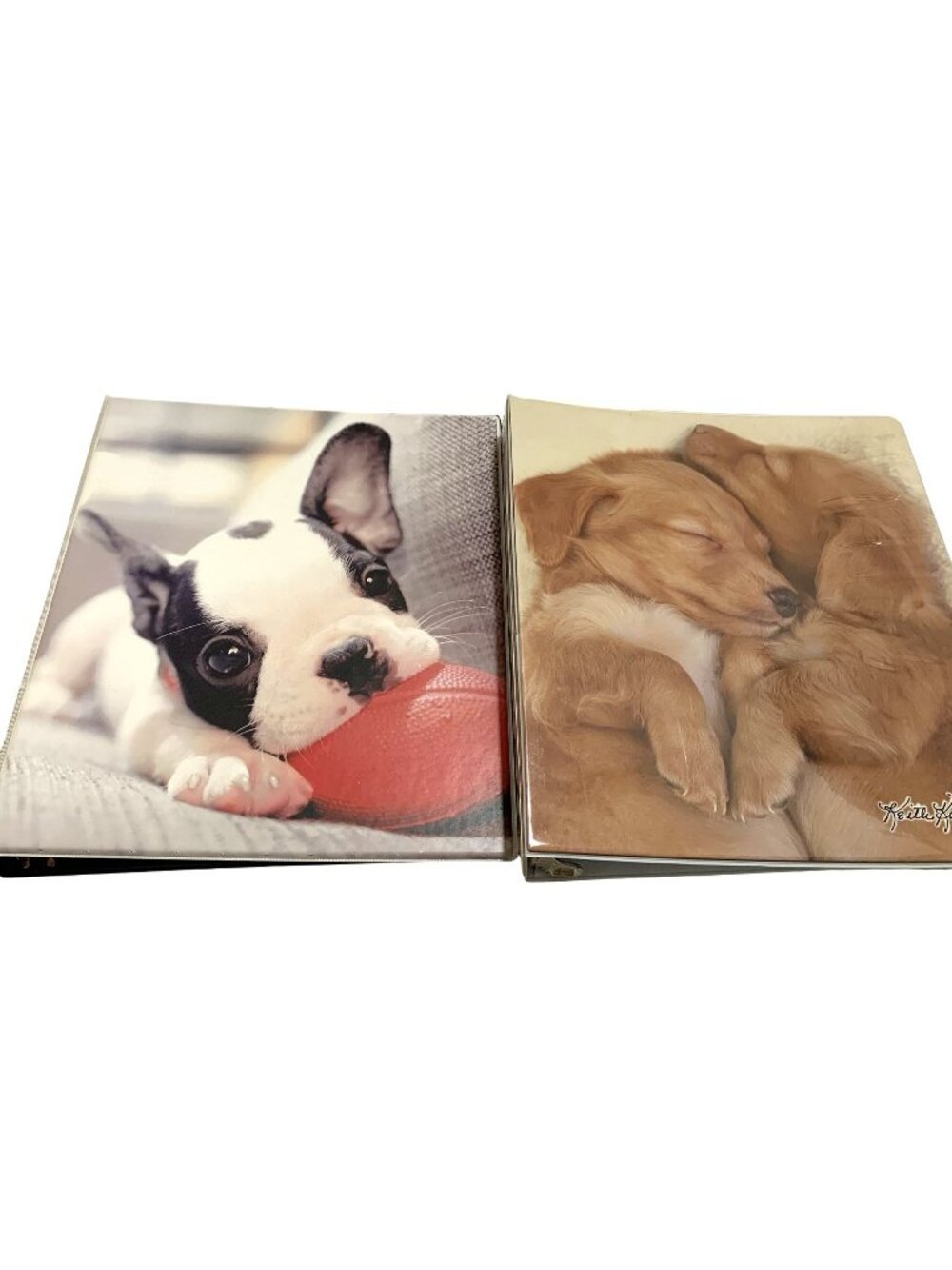 Adorable 3-Ring Binders Puppy Dog Prints Avery Class Act Keith Kimberlin Bulldog